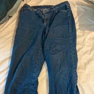 Blue jeans from denim riders. Comfort, basic